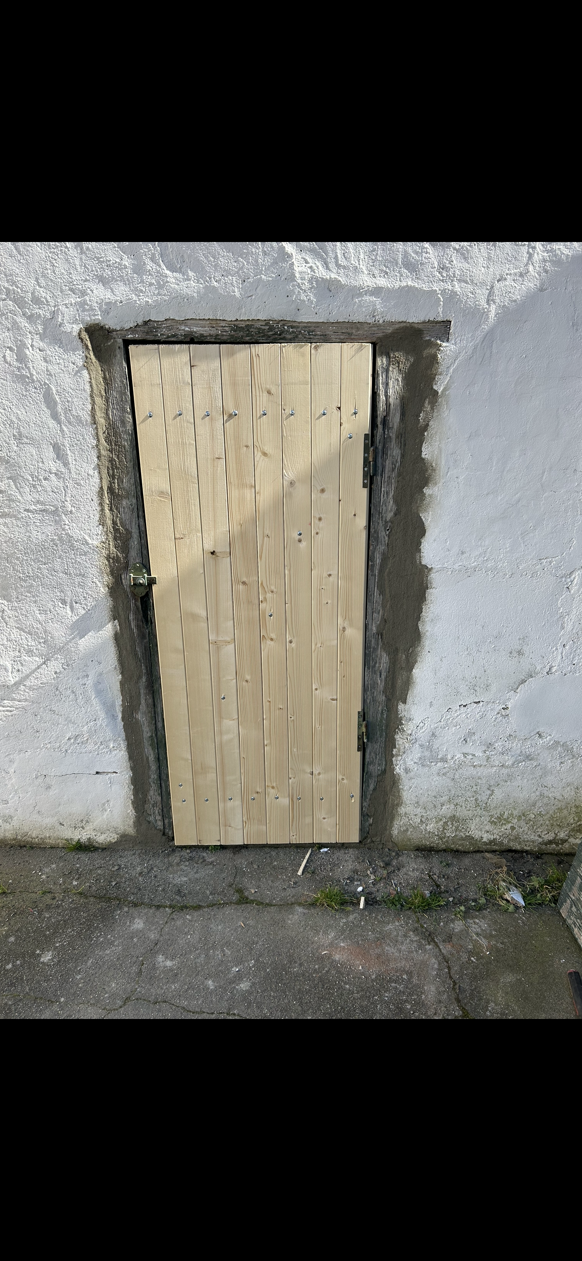 Porte battante en bois