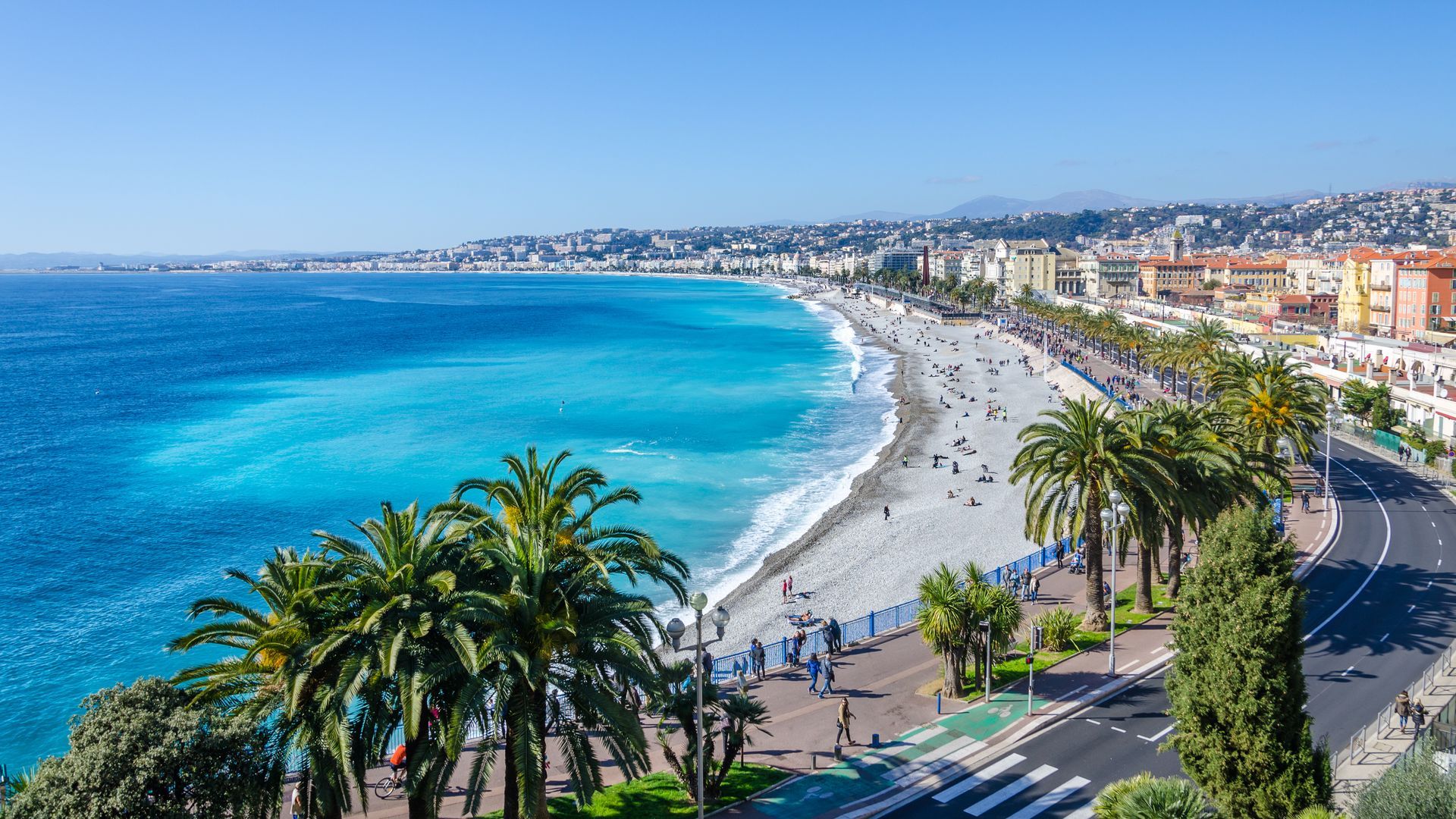 Ville de Nice, vue sur la baie des Anges