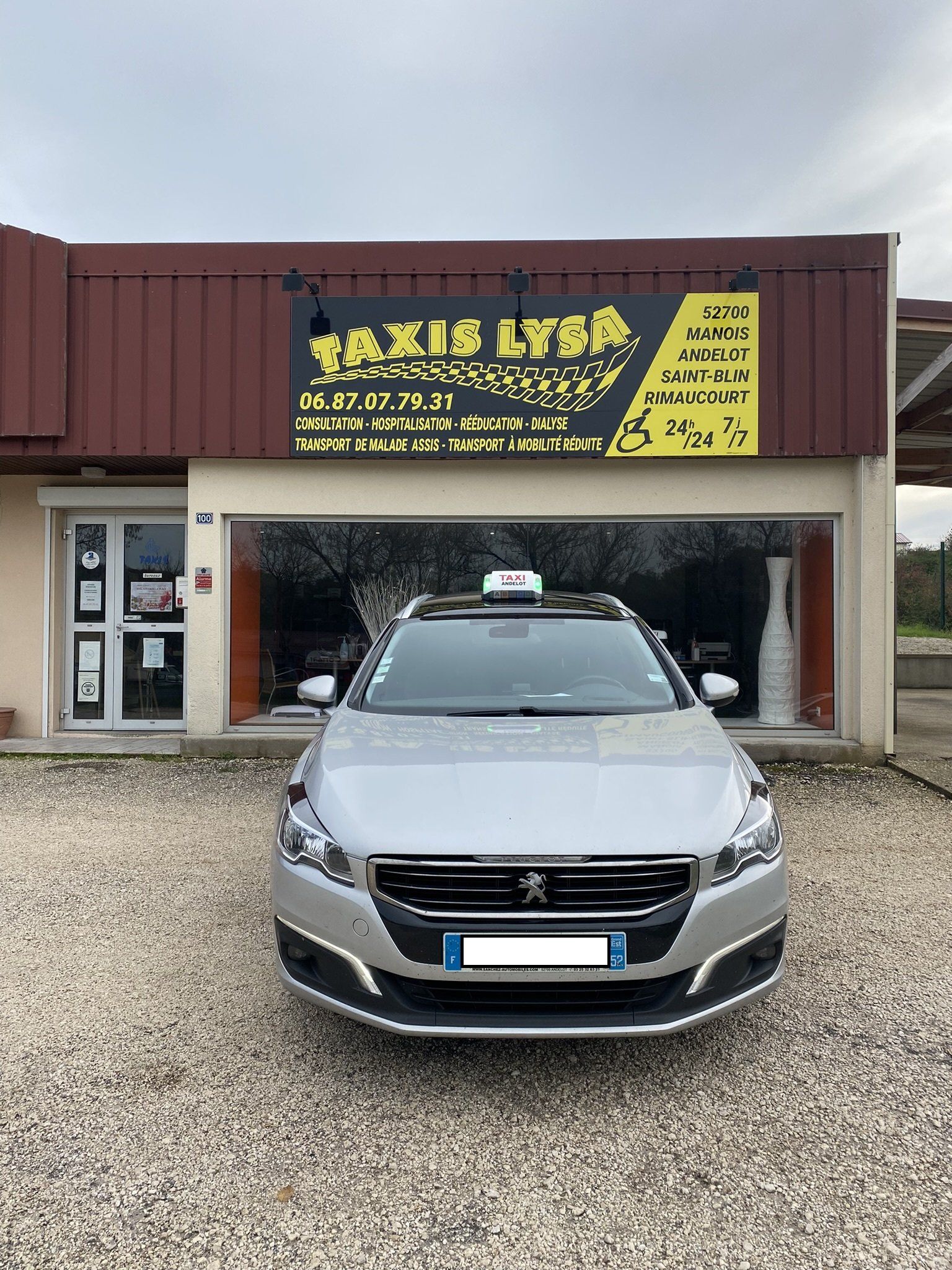 Voiture de taxi Peugeot