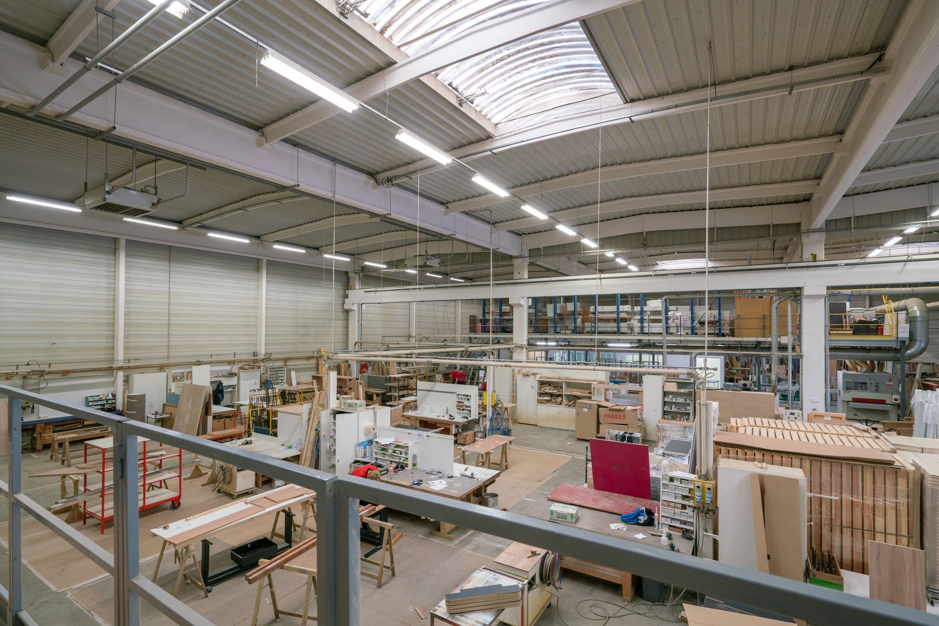 Atelier de production de l'entreprise