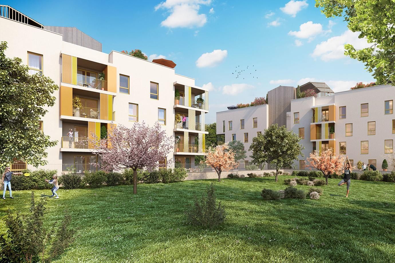 Bardage en bois sur un immeuble