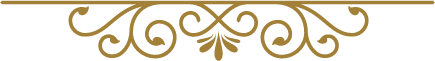 Bordure décorative dorée à volutes sur fond blanc.