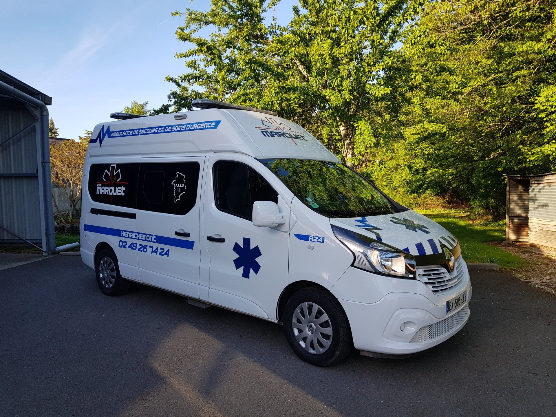 Marquet, transport en ambulances, VSL et t axis à Henrichemont