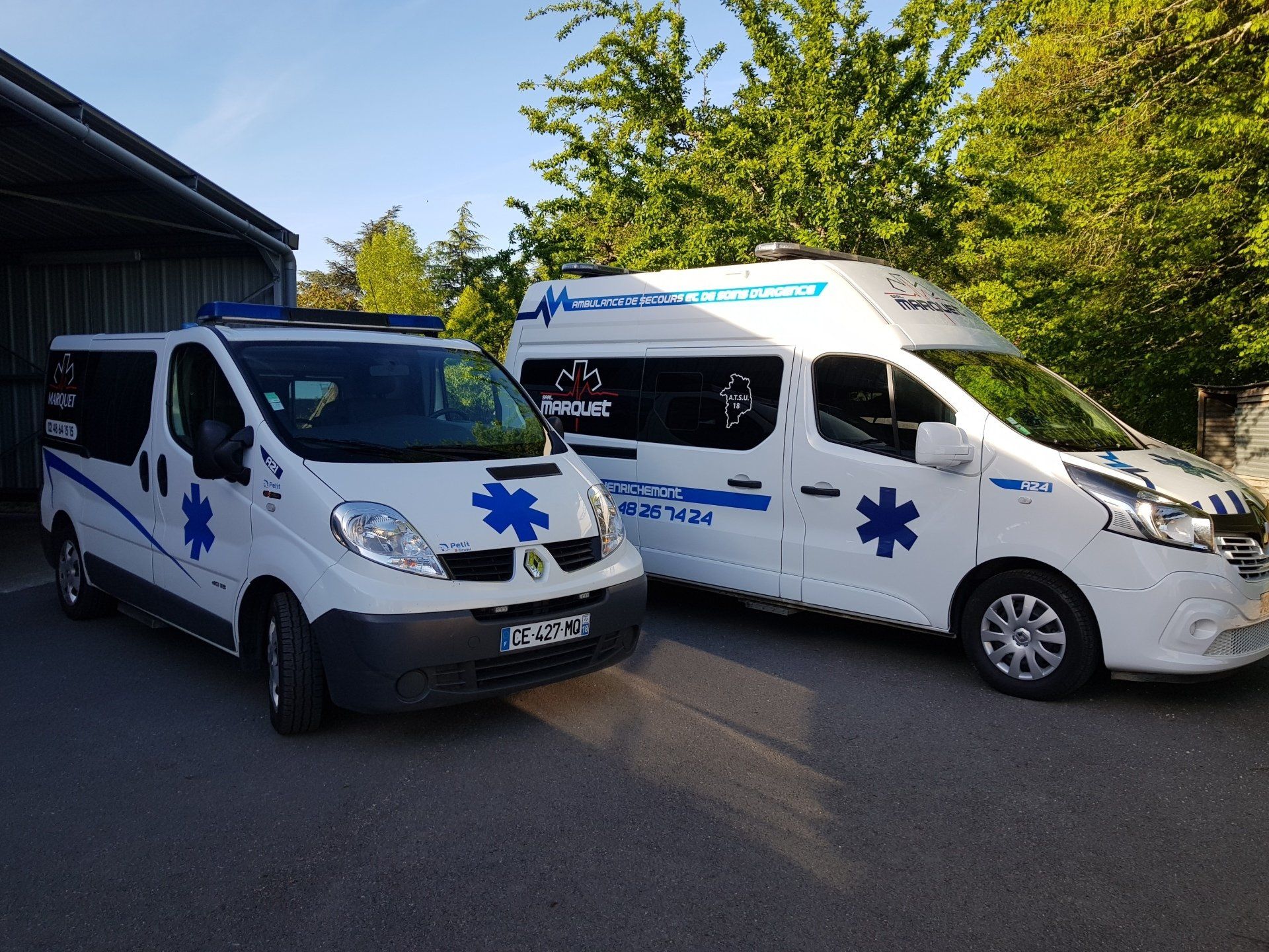 Marquet, transport en ambulances, VSL et t axis à Henrichemont