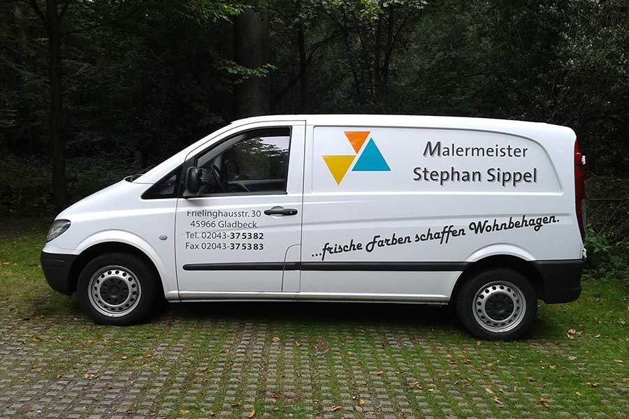Firmenwagen von Malermeister Stephan Sippel