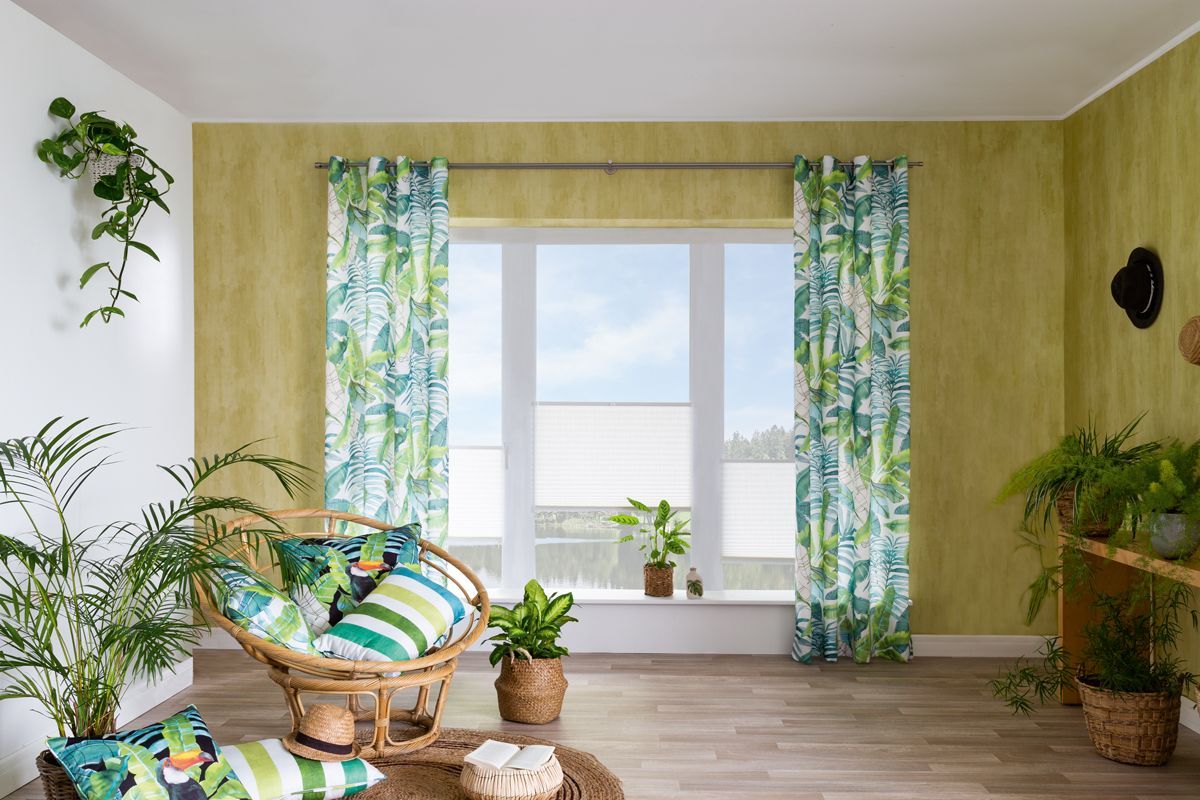 wohnzimmer mit grüner wand