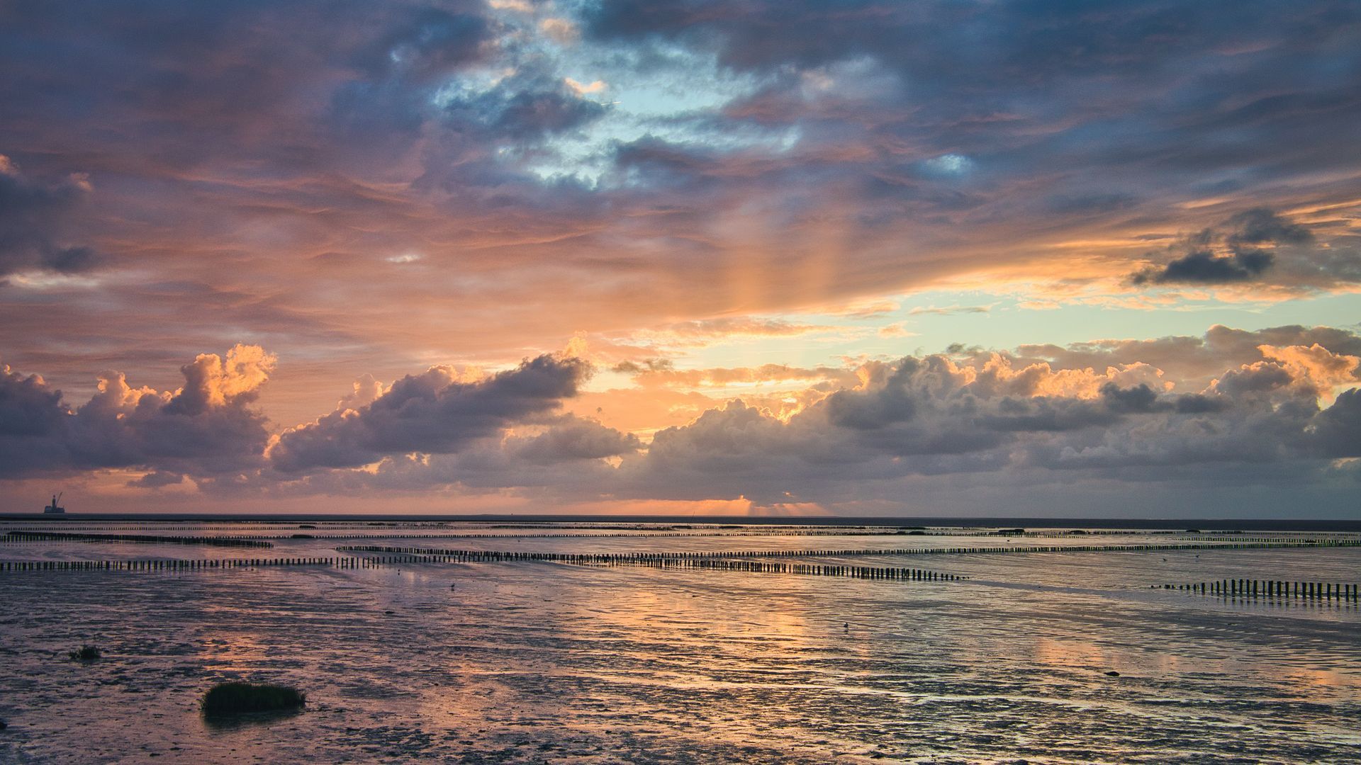 Mer calme avec horizon