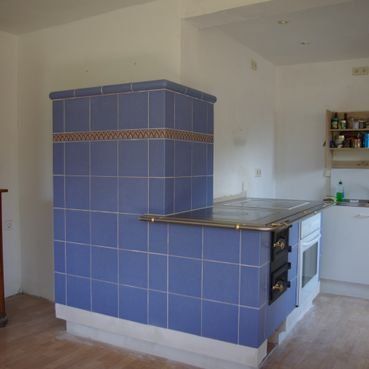 Blauer Schieferofen