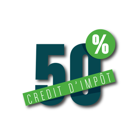 Logo Crédit d'impôt -50 %