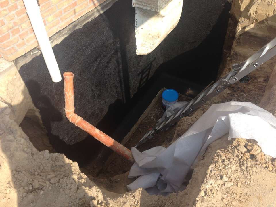 Rohre bei Erdarbeiten