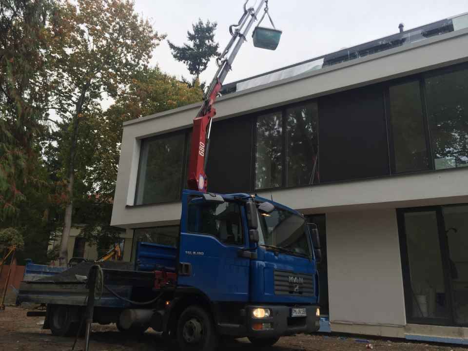 Kranarbeiten Wolfgang Krüger Garten,- Landschafts-, Beton- und Erdbau