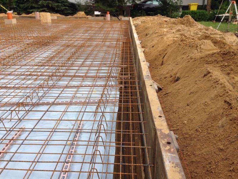 Vorbereitungen einer neuen Terrasse