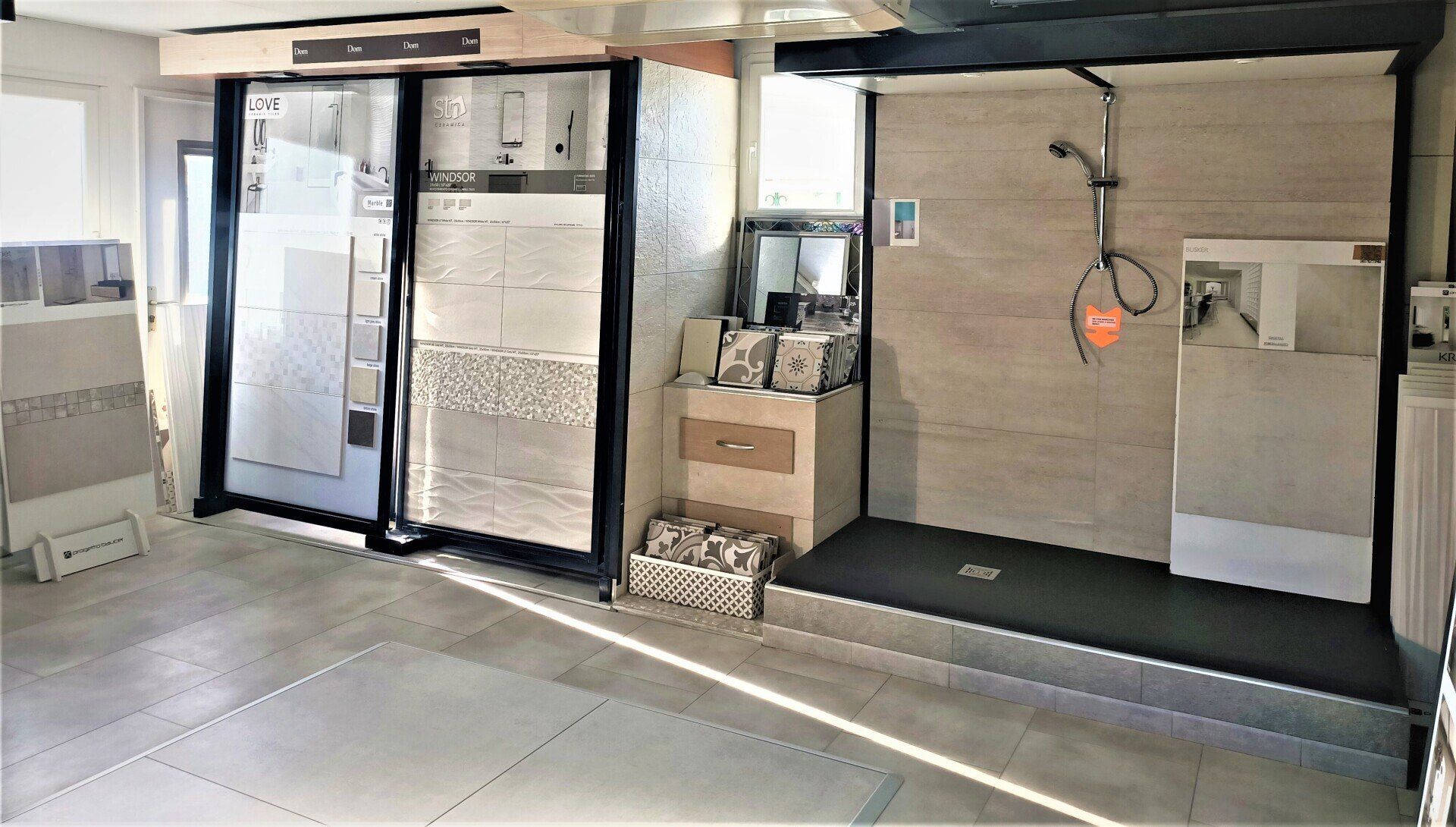 Vente de carrelage au magasin