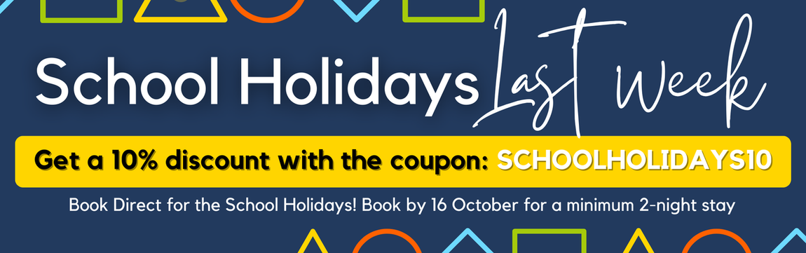 School holidays october get a 10 % discount with the coupon. 