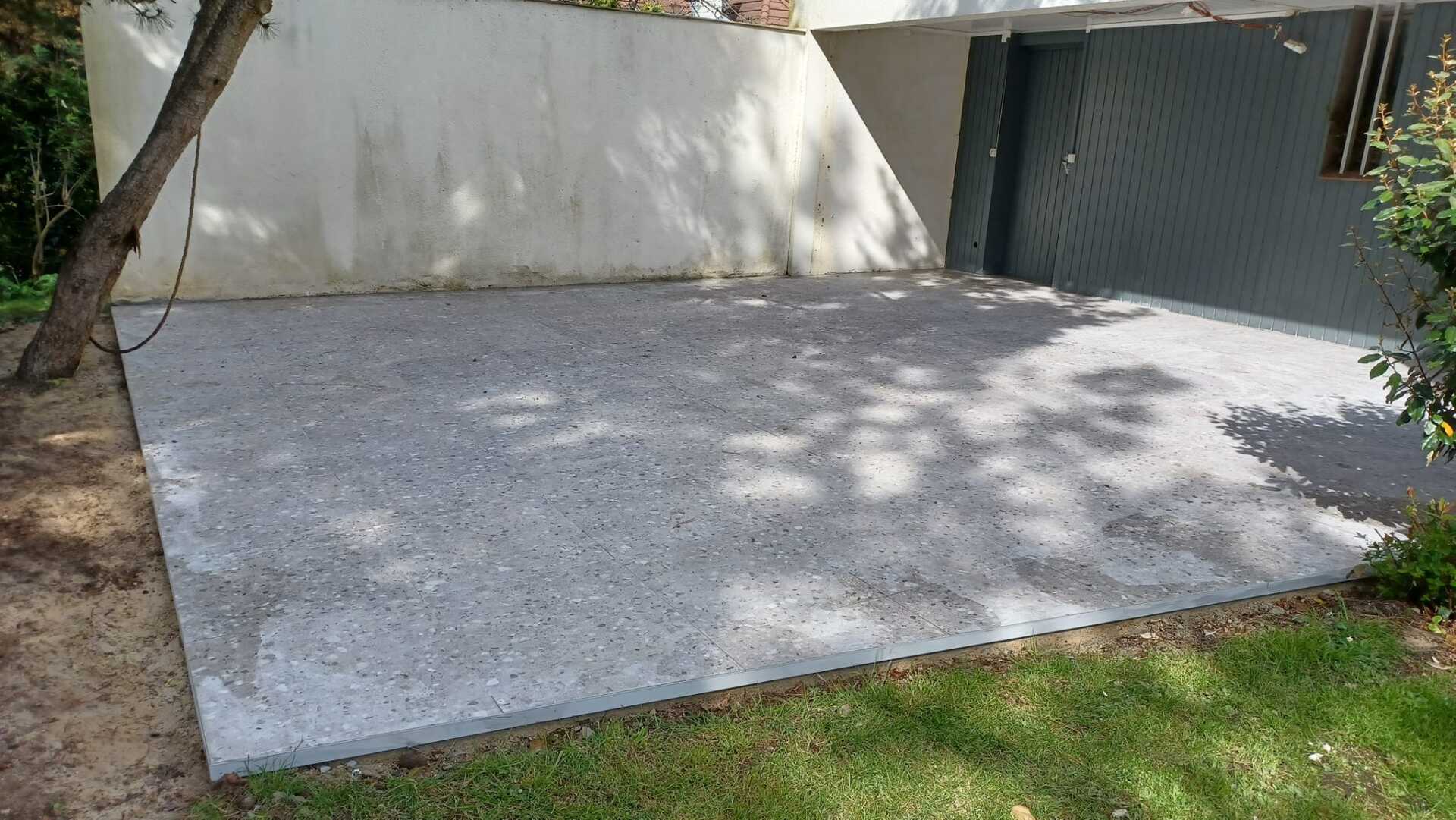 Terrasse extérieure en granit