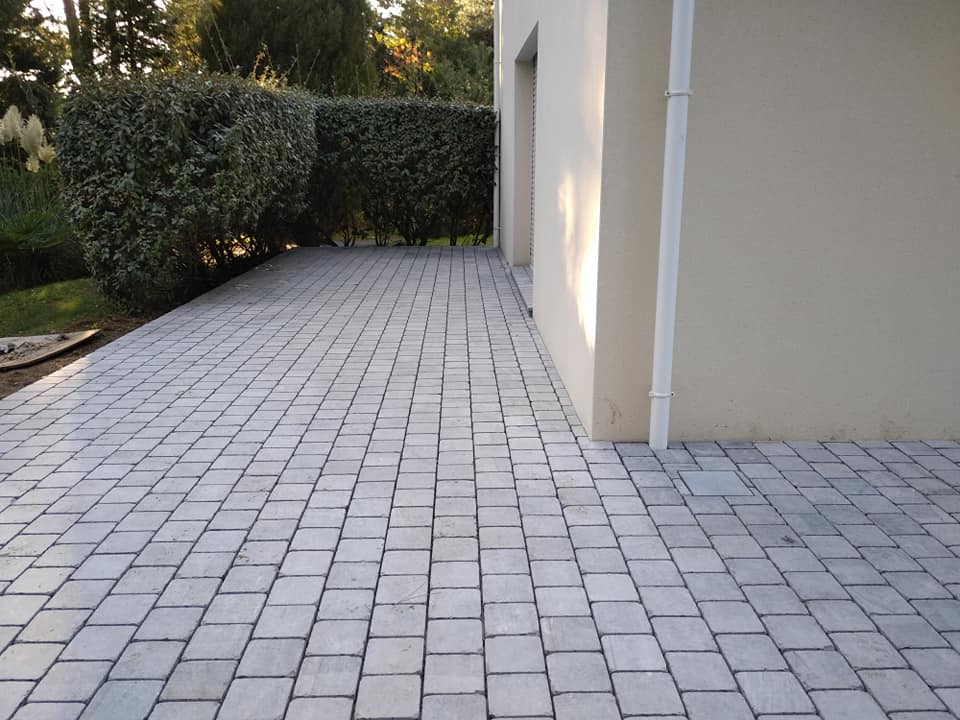 Construction de terrasse en pavage