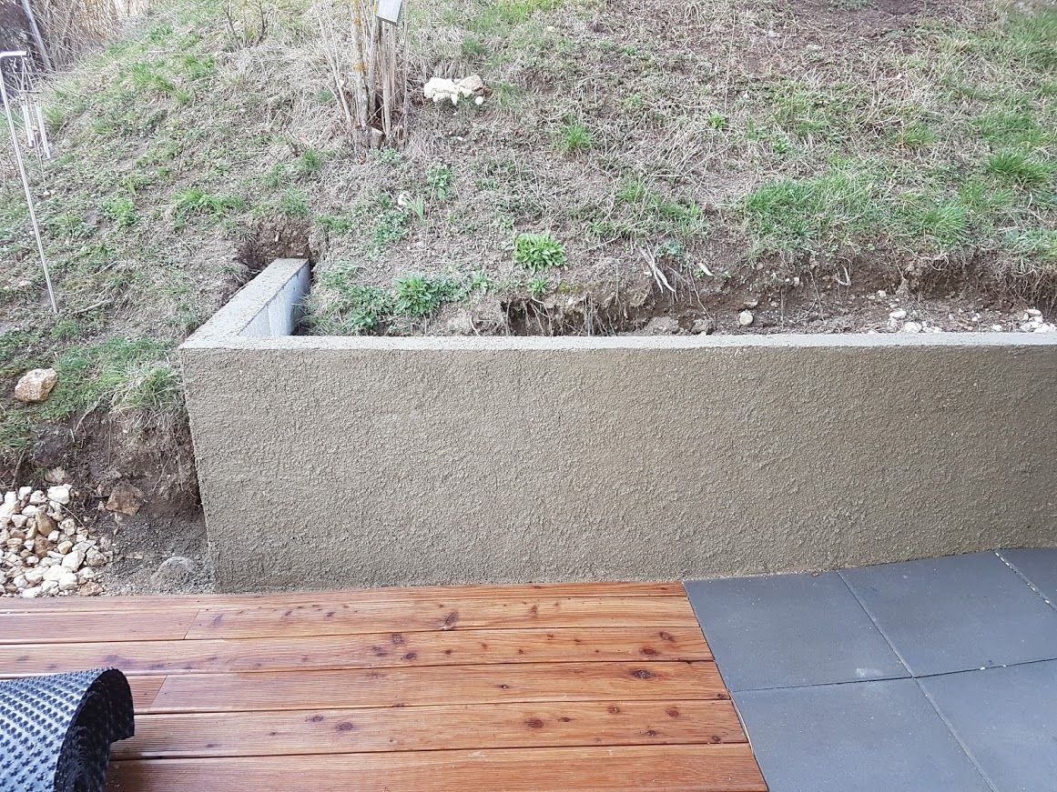 Construction de mur - LMpaysage