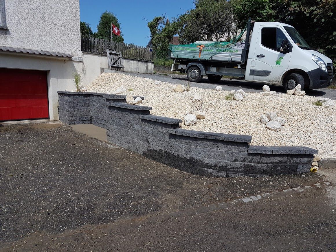 Construction de murs - LMpaysage