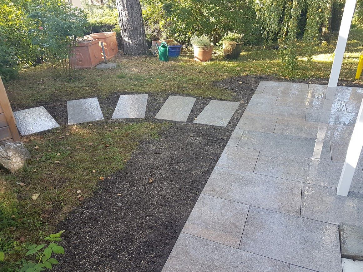 Pose de dalles - LMpaysage