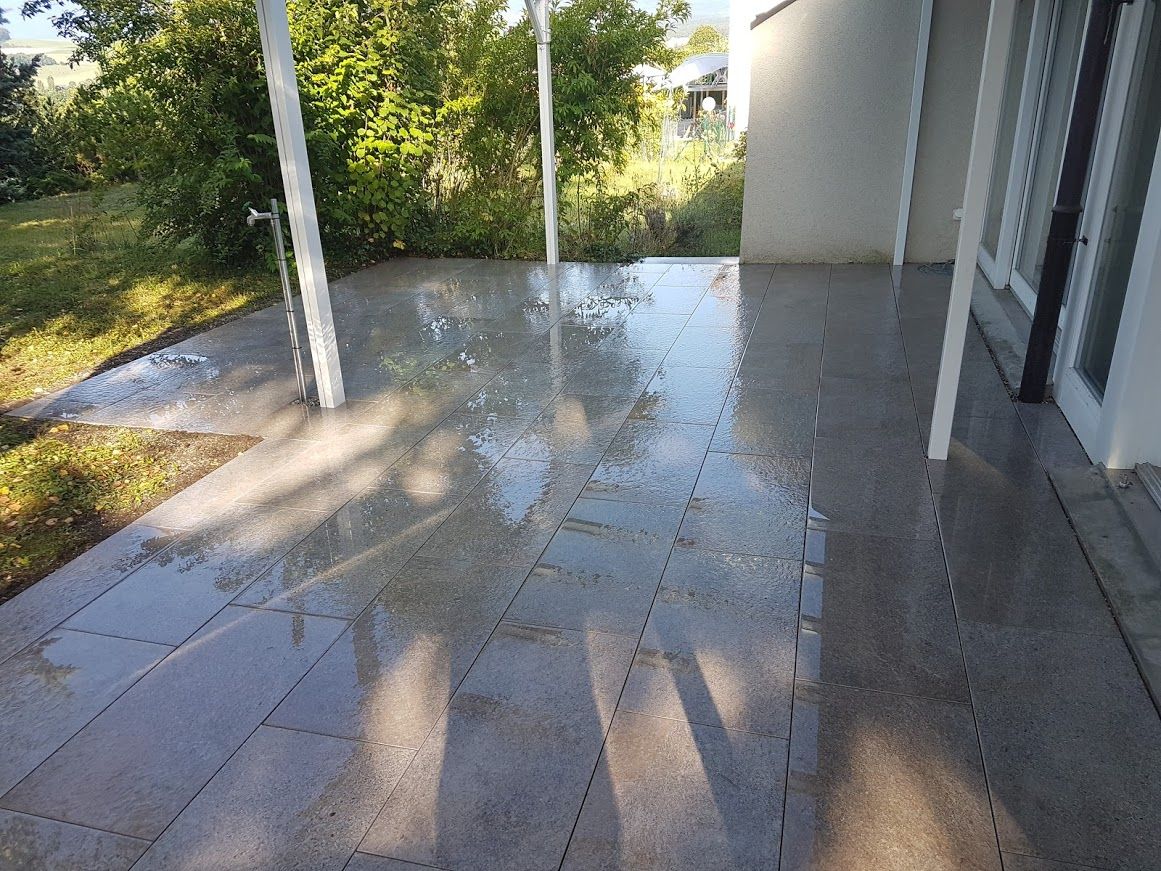 Pose de dalles - LMpaysage