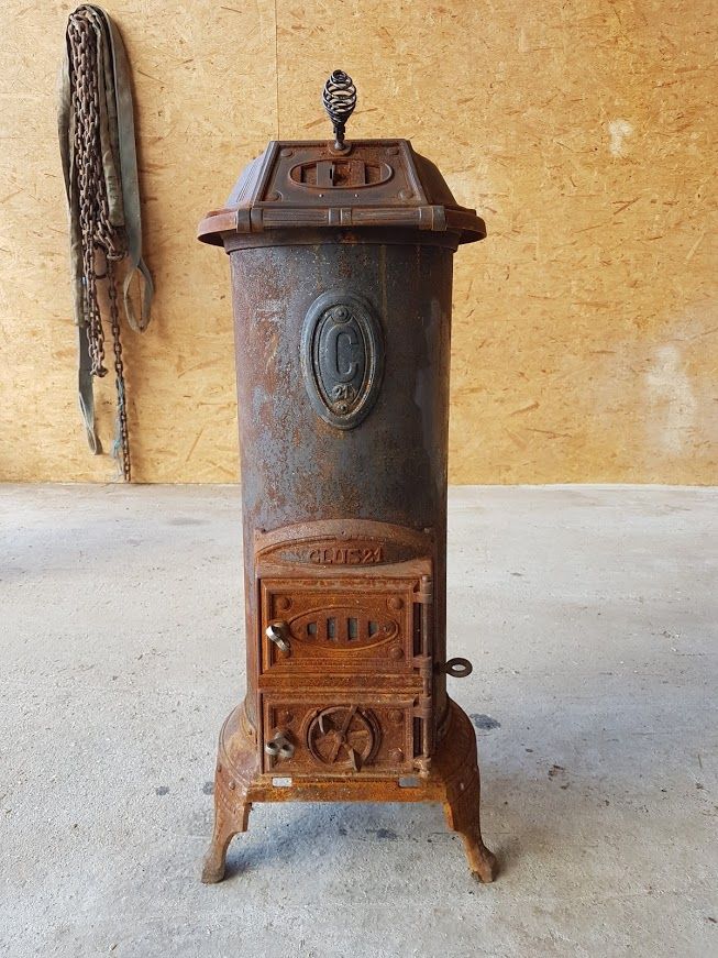 Rénovation de poêle avec l'aérogommeuse