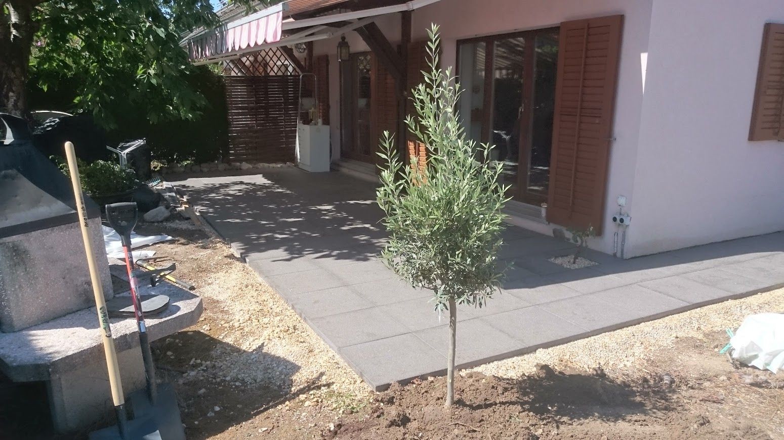 Terrasse en dalles - LMpaysage