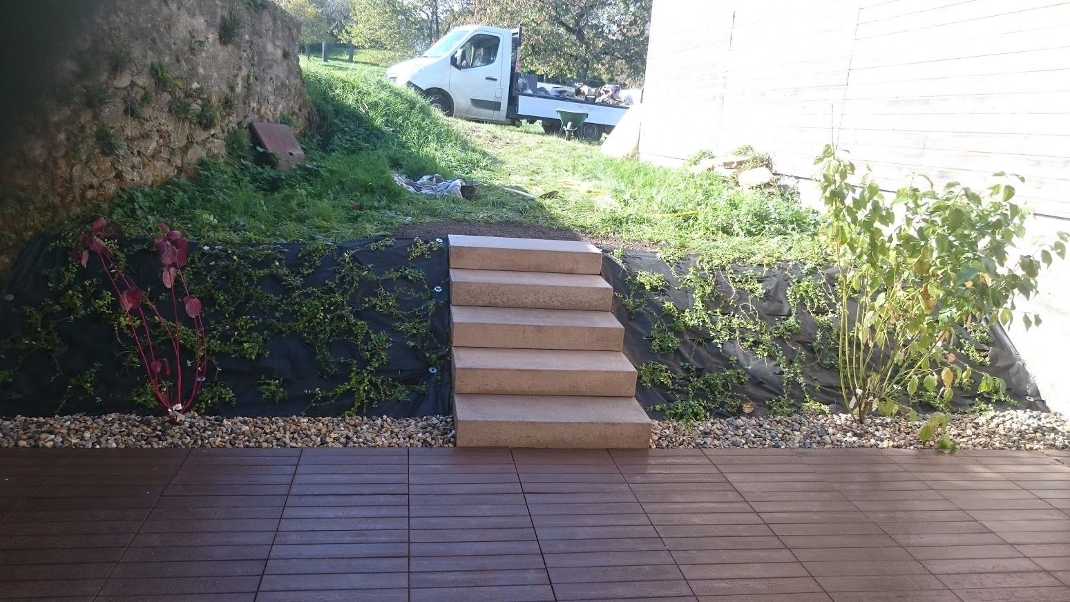 Pose d'escaliers - LMpaysage