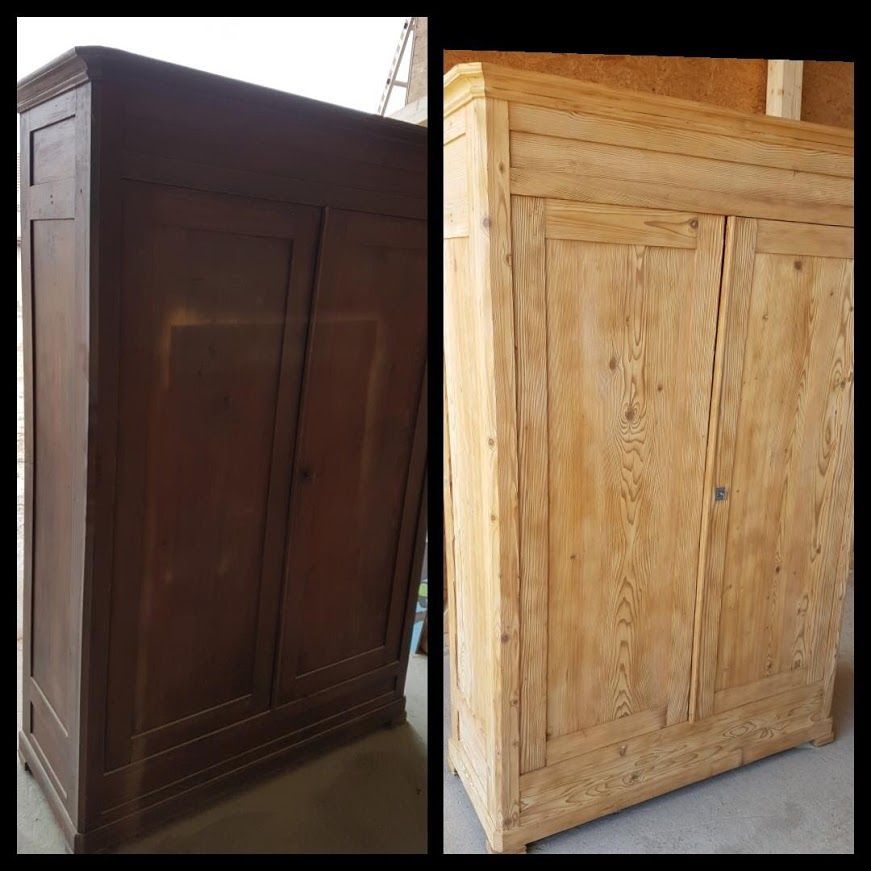 Rénovation de meuble avec l'aérogommeuse - LMpaysage