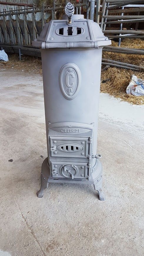 Rénovation de poêle avec l'aérogommeuse