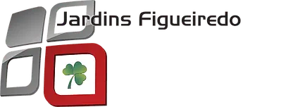 Um logotipo para jardins figueiredo com um trevo no meio