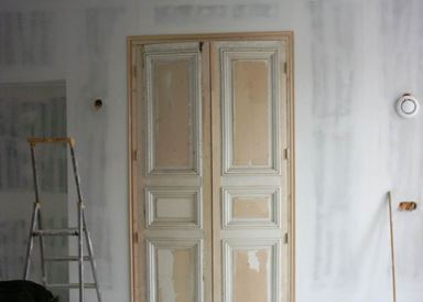 Porte et murs peinture