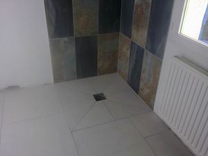 Salle de bains carrelage