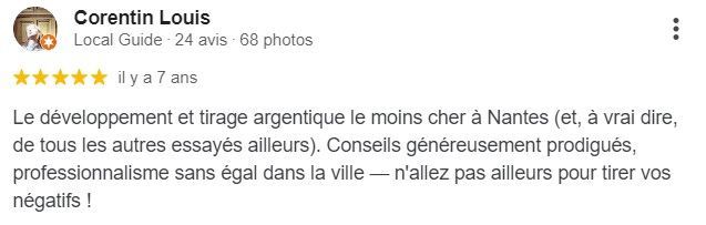 Avis client Corentin