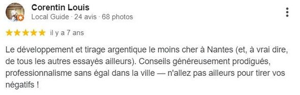 Avis client Corentin