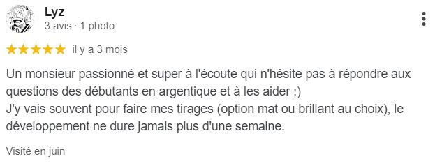 Avis client Lyz