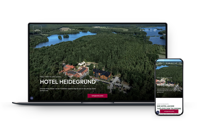 Ein Screenshot einer Website mit dem Wort „Hilfe“ oben