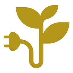 Icon Pflanze und Stecker