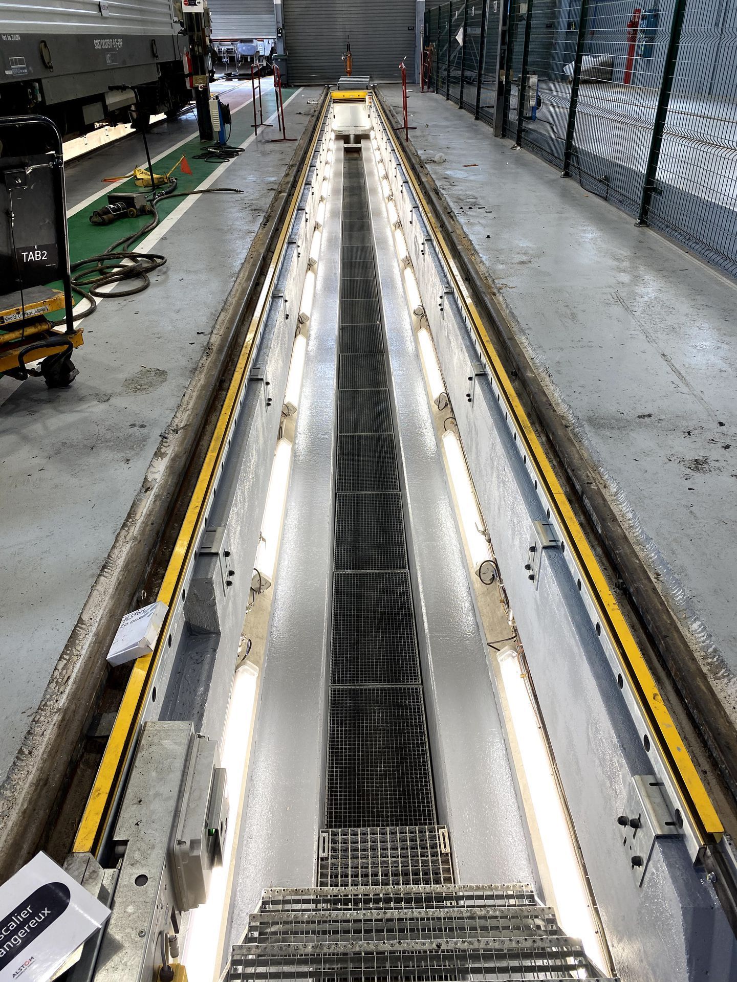 Pont dans un atelier mécanique