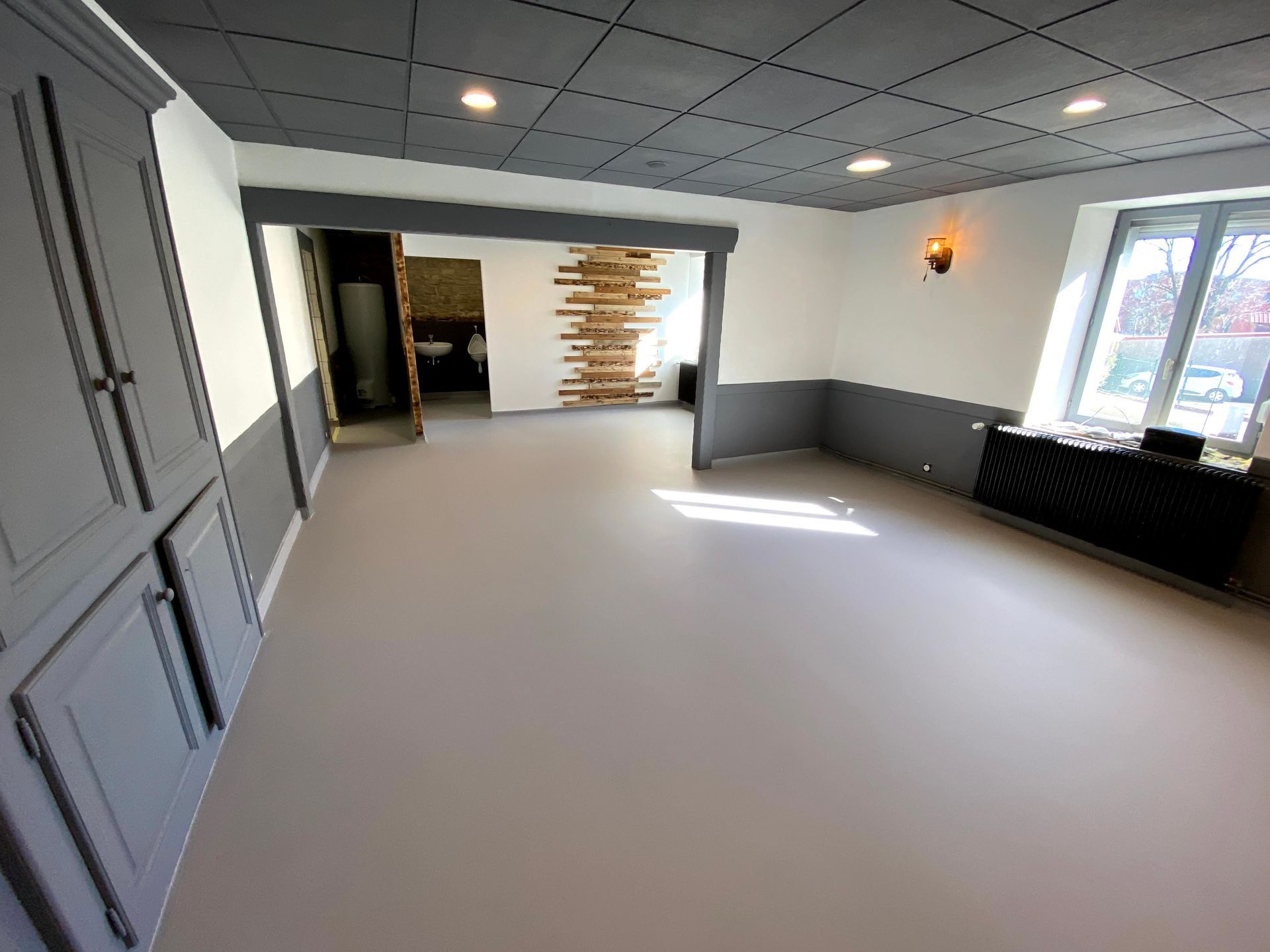 Sol d'un appartement en béton ciré coulé