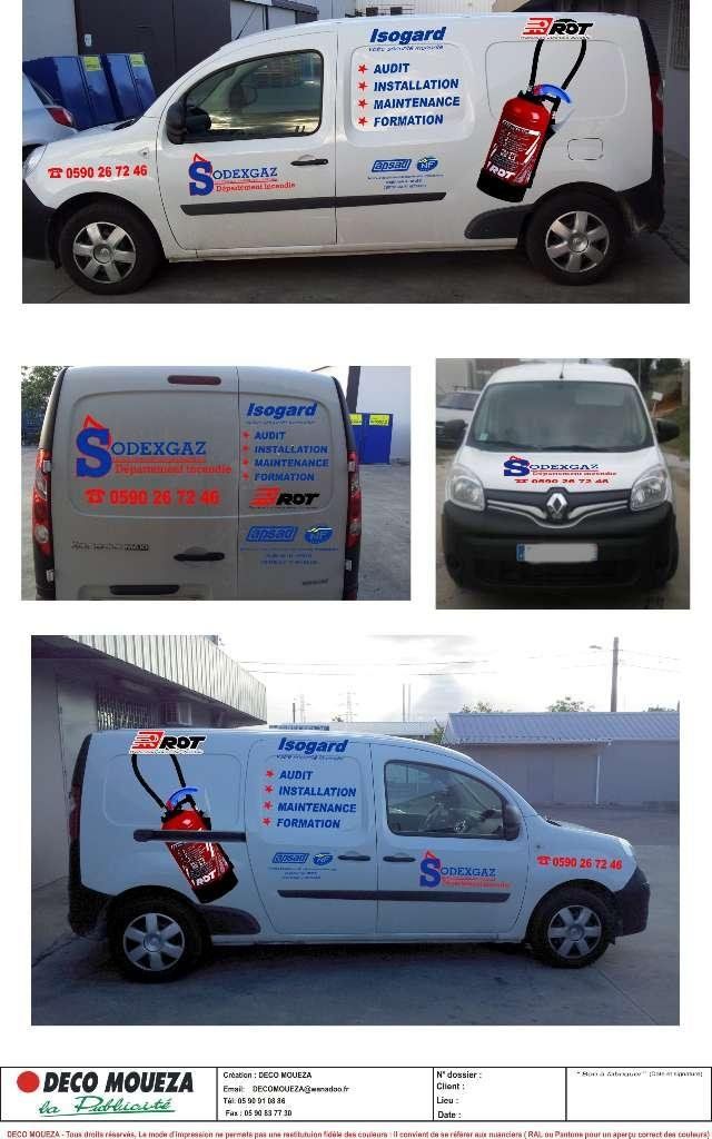 Sodexgaz incendie à Baie-Mahault - Nos véhicules