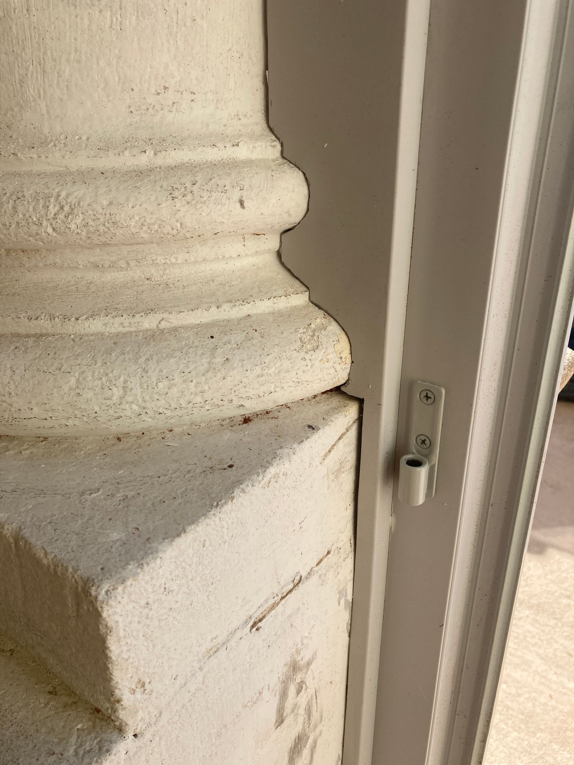 Rénovation de fenêtre avec colonne