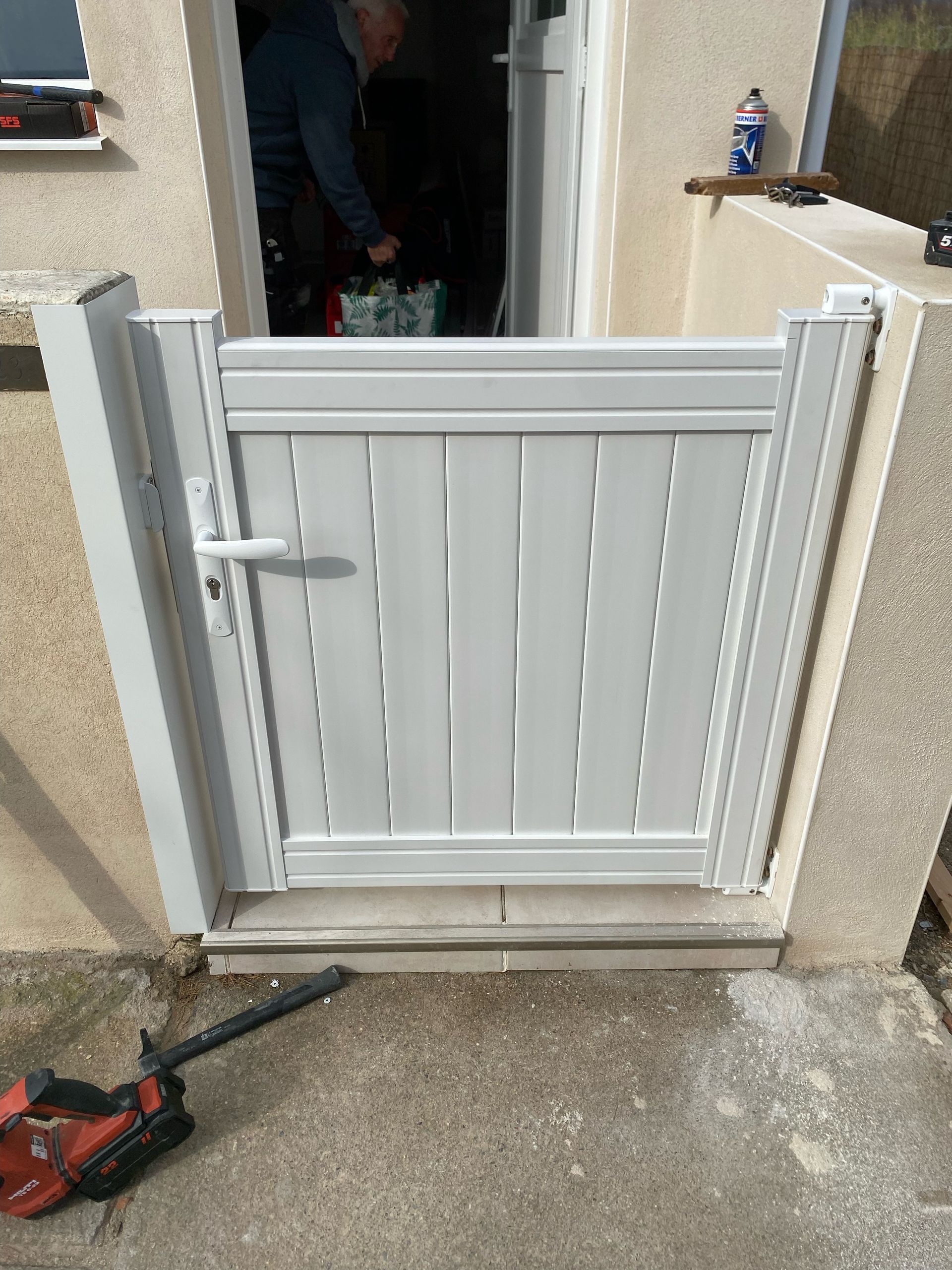 Portillon PVC blanc