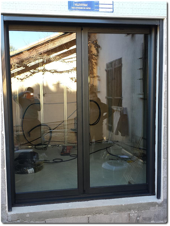 Baie vitrée aluminium