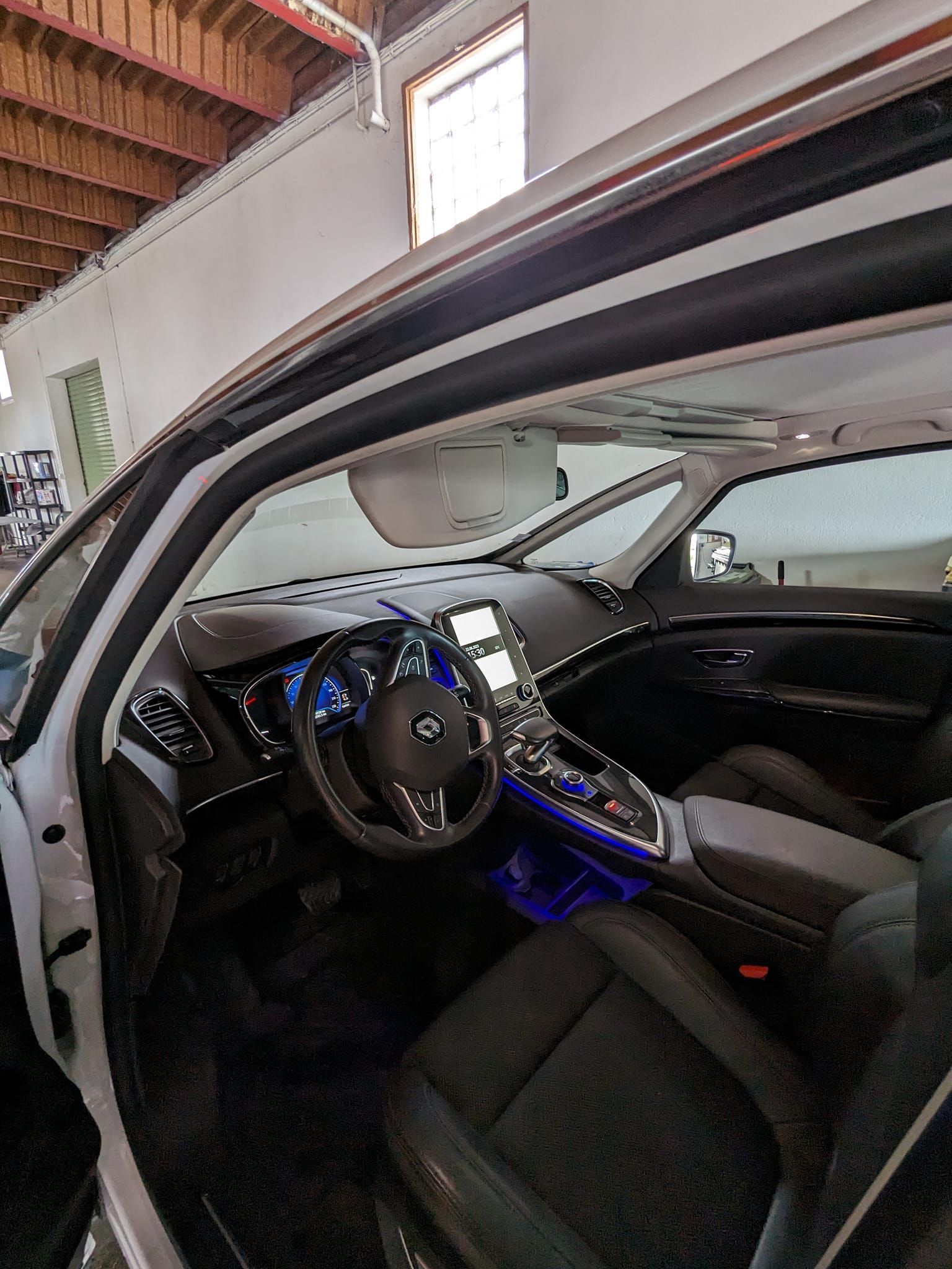 Intérieur d'un taxi