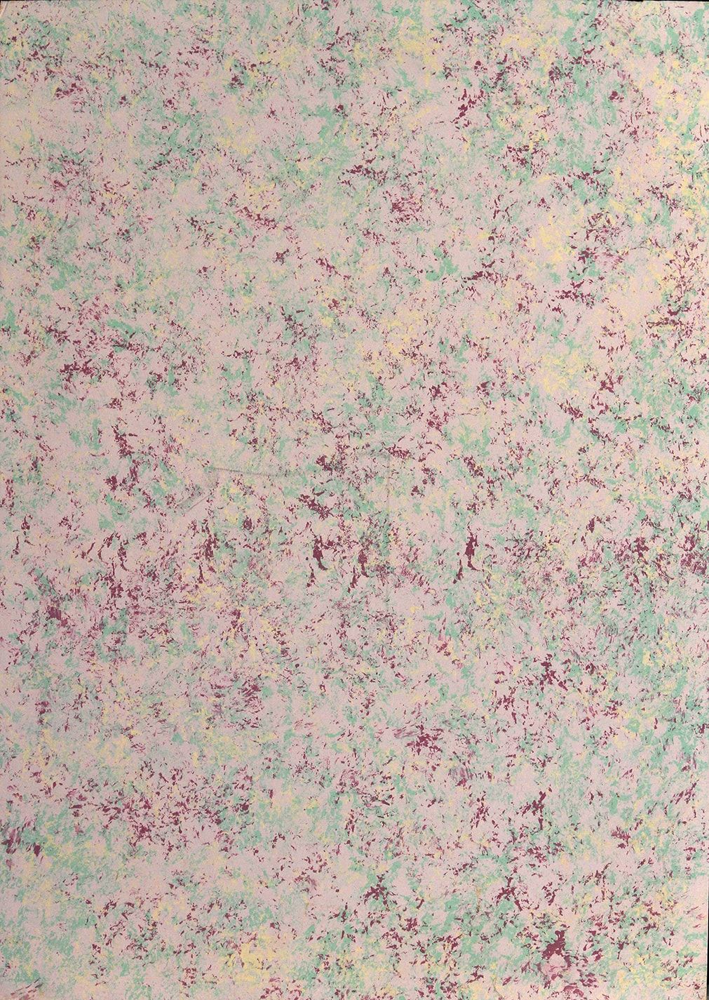 Eine Nahaufnahme eines Blattes Papier mit einem marmorierten Muster.