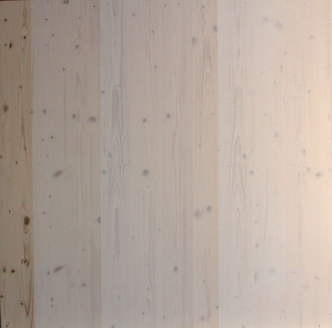 Eine Nahaufnahme von einem Stück weißem Holz