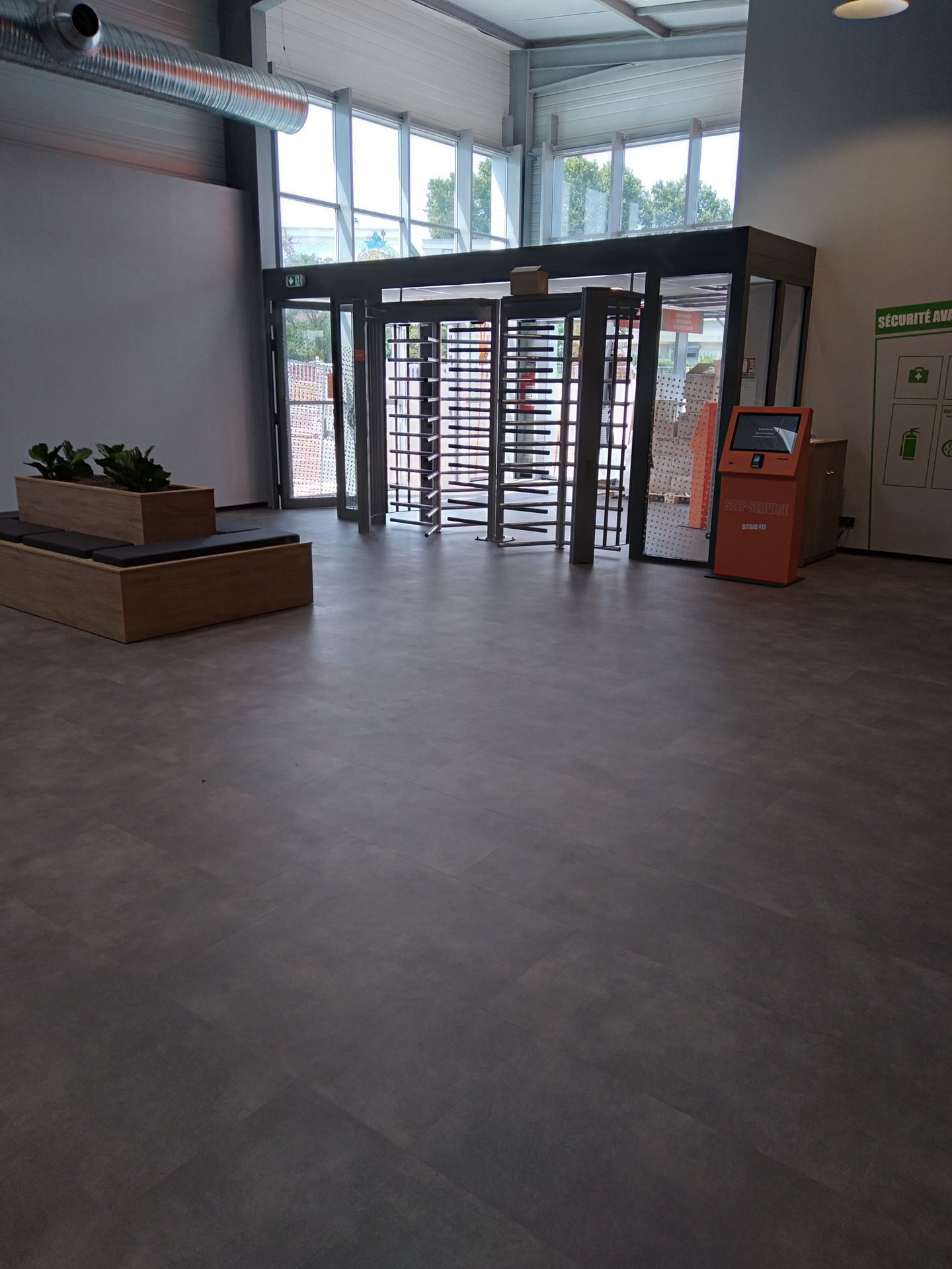 Entrée de salle de sport