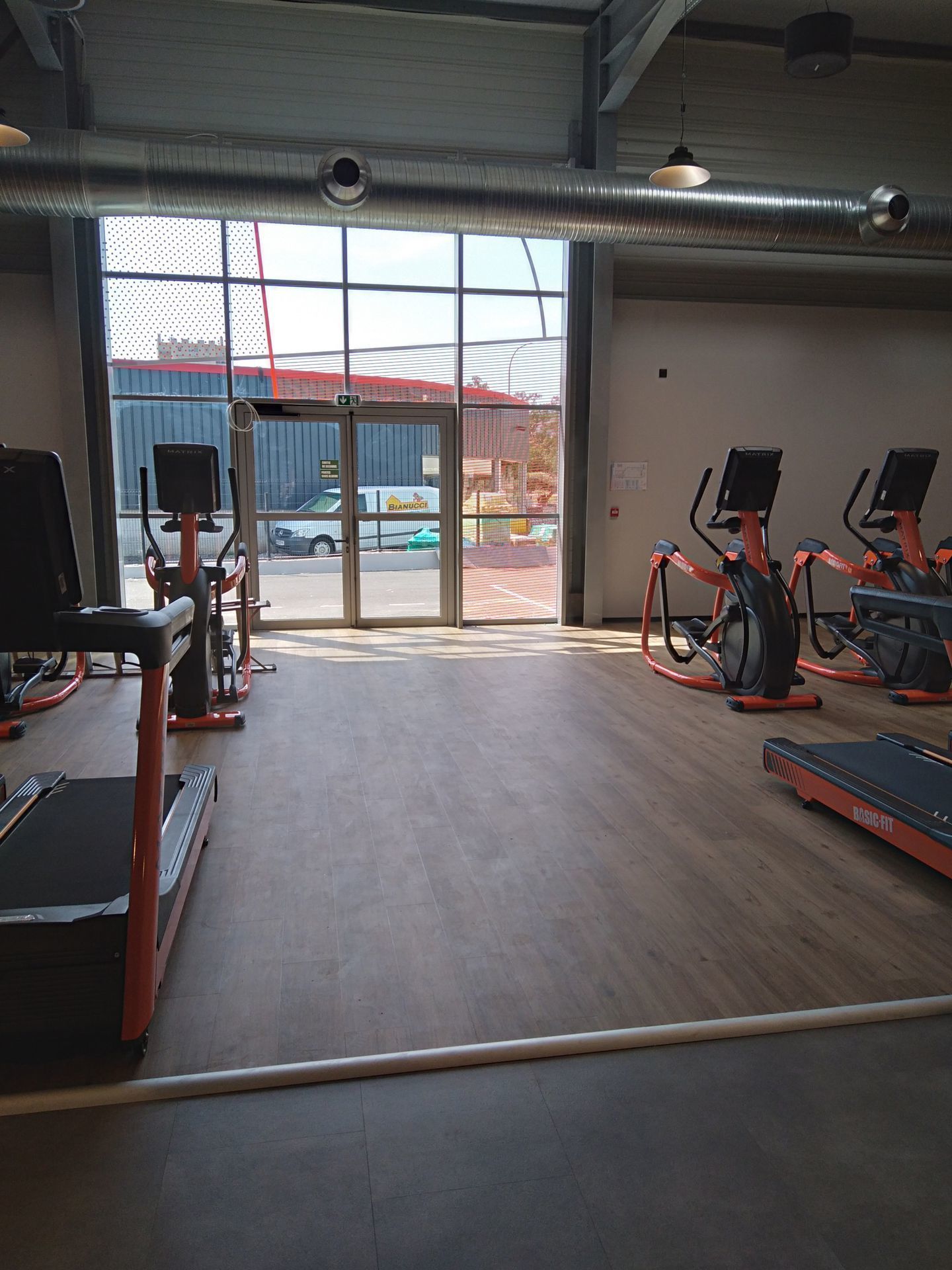 Parquet de salle de sport