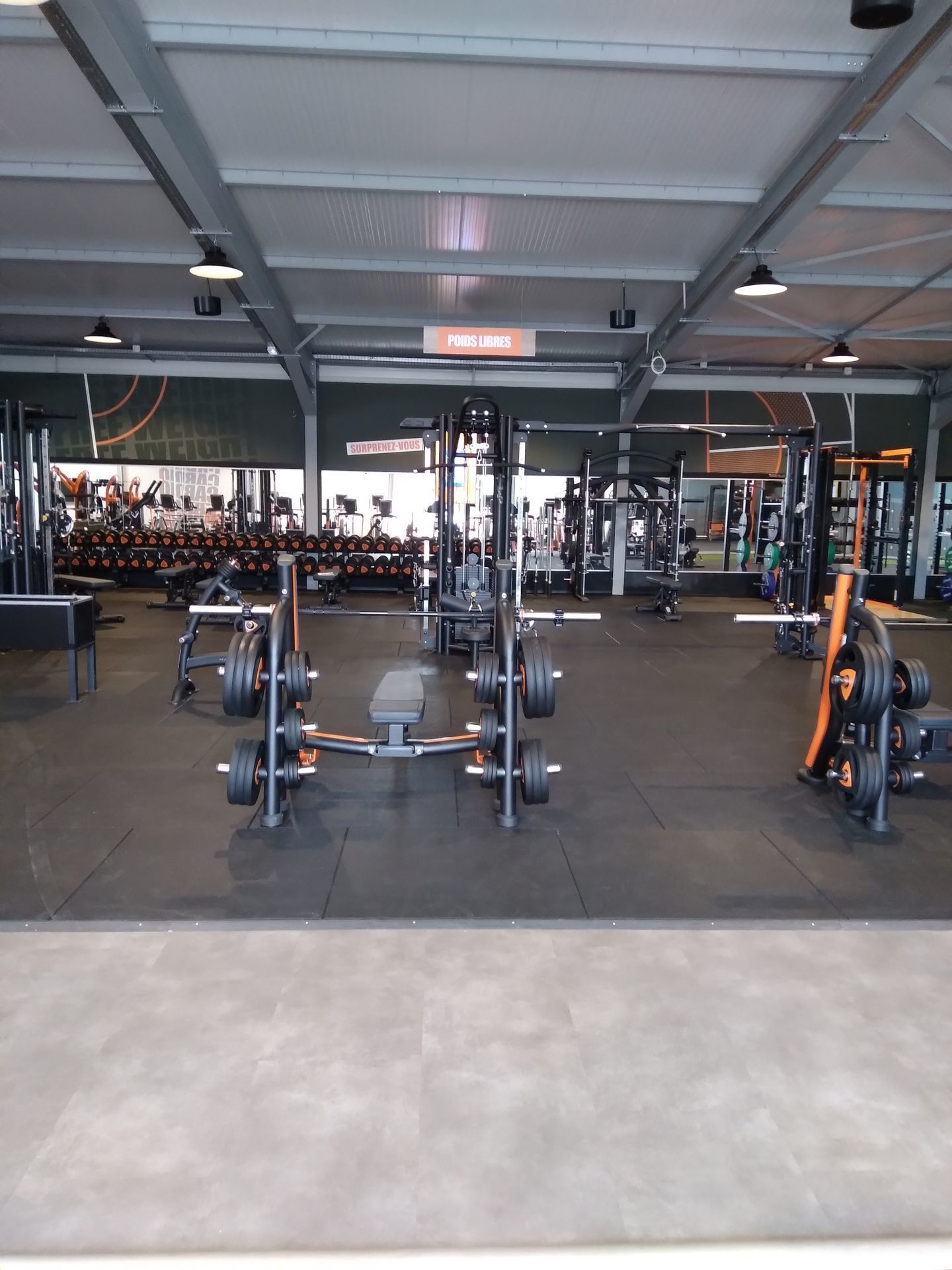 Sol de salle de sport