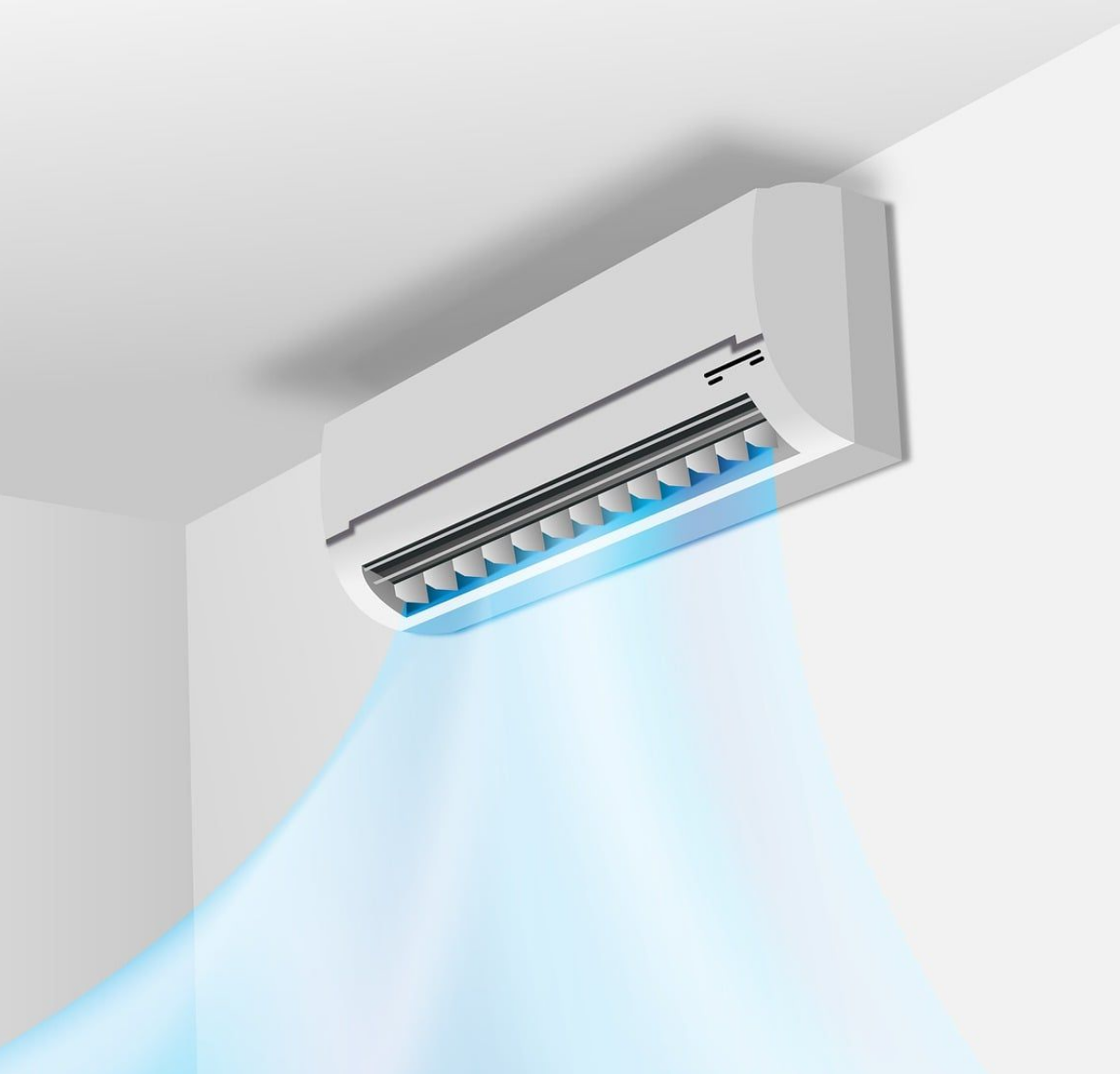 Un climatiseur en marche.